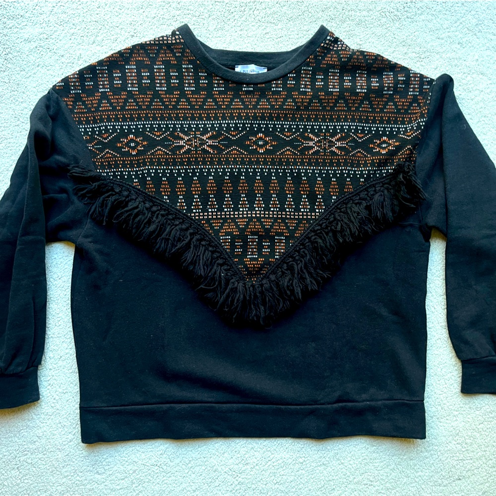 Black/multicolor Pull & Bear sweatshirt